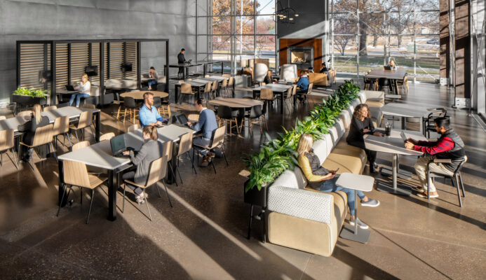 Modern Business Interiors learn center furniture for higher education St Louis Kansas city
