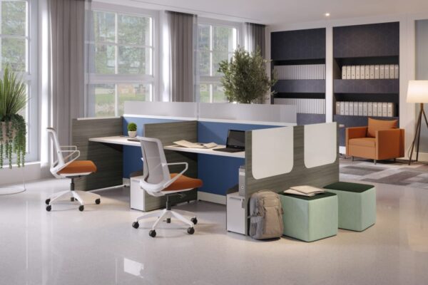 Modern Business Interiors commercial work stations for commercial office space St Louis Kansas city