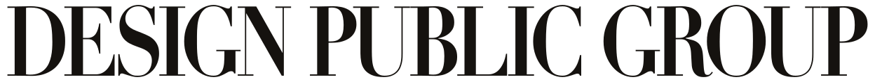 Design Public Group horizontal logo in black