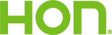 HON commercial office furniture logo in bright green
