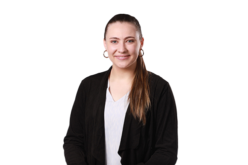 Morgan Luetkenhaus, designer at Modern Business Interiors, in a professional team headshot