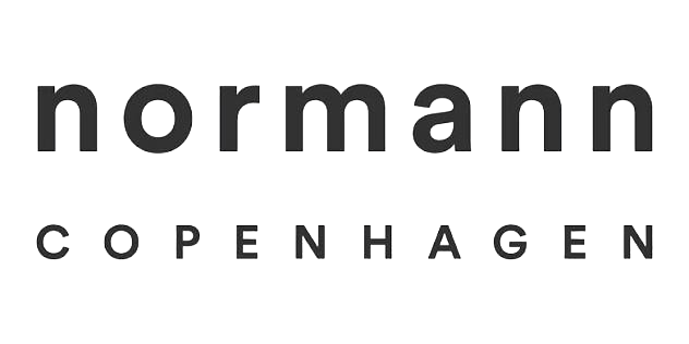 Normann Copenhagen furniture brand logo in black and gray